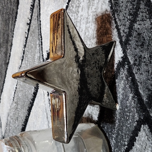 CLEAR DRY FOOD SAFE JARS & SILVER STAR DECOR BUNDLE - Picture 5 of 10